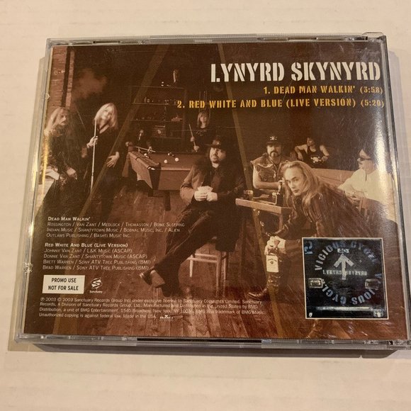 Lynyrd Skynyrd – Dead Man Walkin' CD Promo Rare 2003 Vicious Cycle - Picture 2 of 5